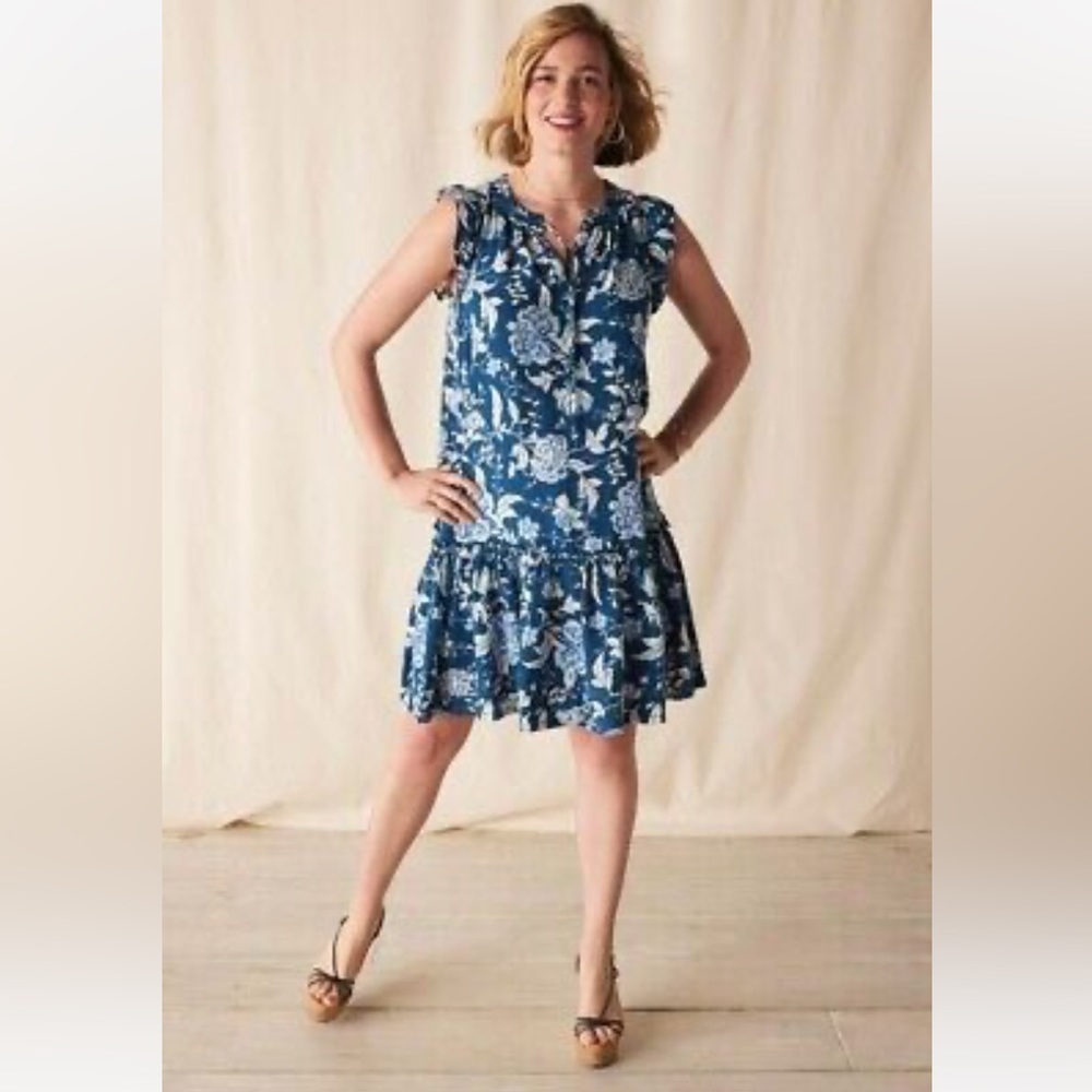 Matilda Jane Serenity Blue Floral Dress Size Medium NWT